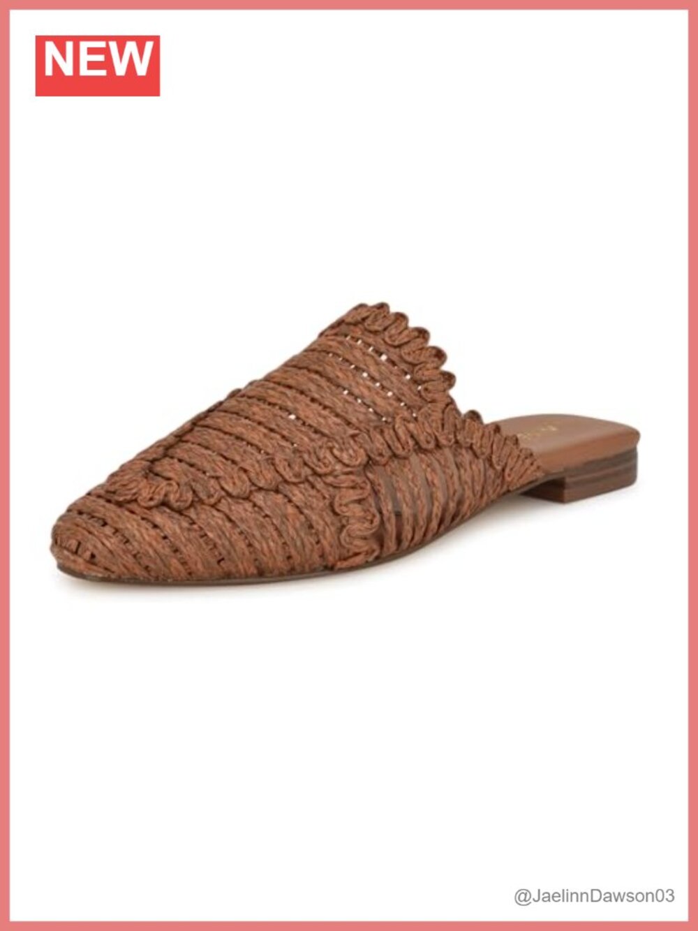 Nine West Campton Women's Mules PU Faux Leather Slip-On Pointed Toe